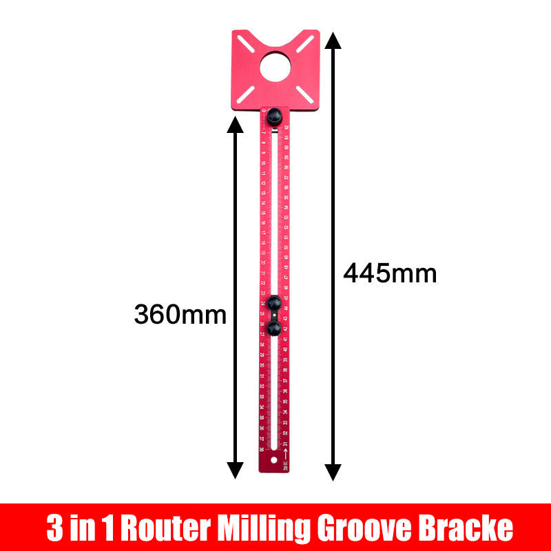 🔧 LIMITED-TIME 49% OFF! ✨ 3-in-1 Router Milling Groove Bracket – Adjustable, Inch/cm Scales, Modular Design 🛠️