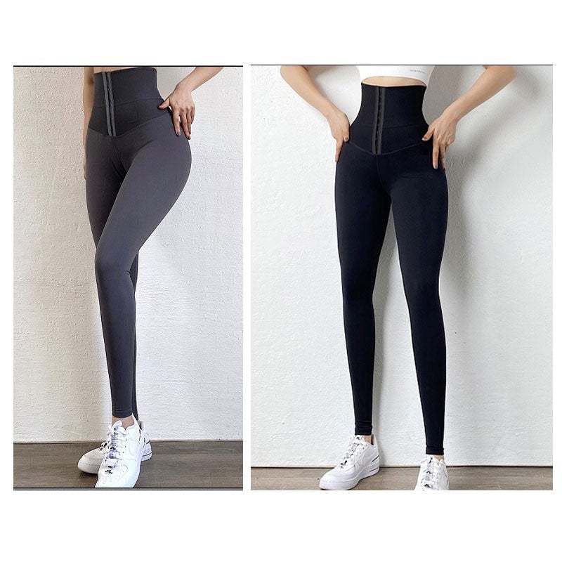 📢📢50% OFF !! ⏰High-Waist Tummy Control Leggings – Built-in Shapewear, Adjustable Corset Waistband & Super Stretchy ✨