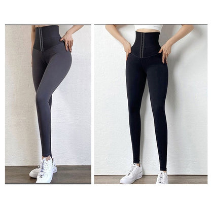 📢📢50% OFF !! ⏰High-Waist Tummy Control Leggings – Built-in Shapewear, Adjustable Corset Waistband & Super Stretchy ✨