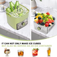 🥳2026 HOT SALE🏖️✅Essential for summer🥤🧊 Ice Cube Maker with Storage – 48 cubes at once, leak‑proof lid. Stackable, saves space. Includes ice scoop & tong.