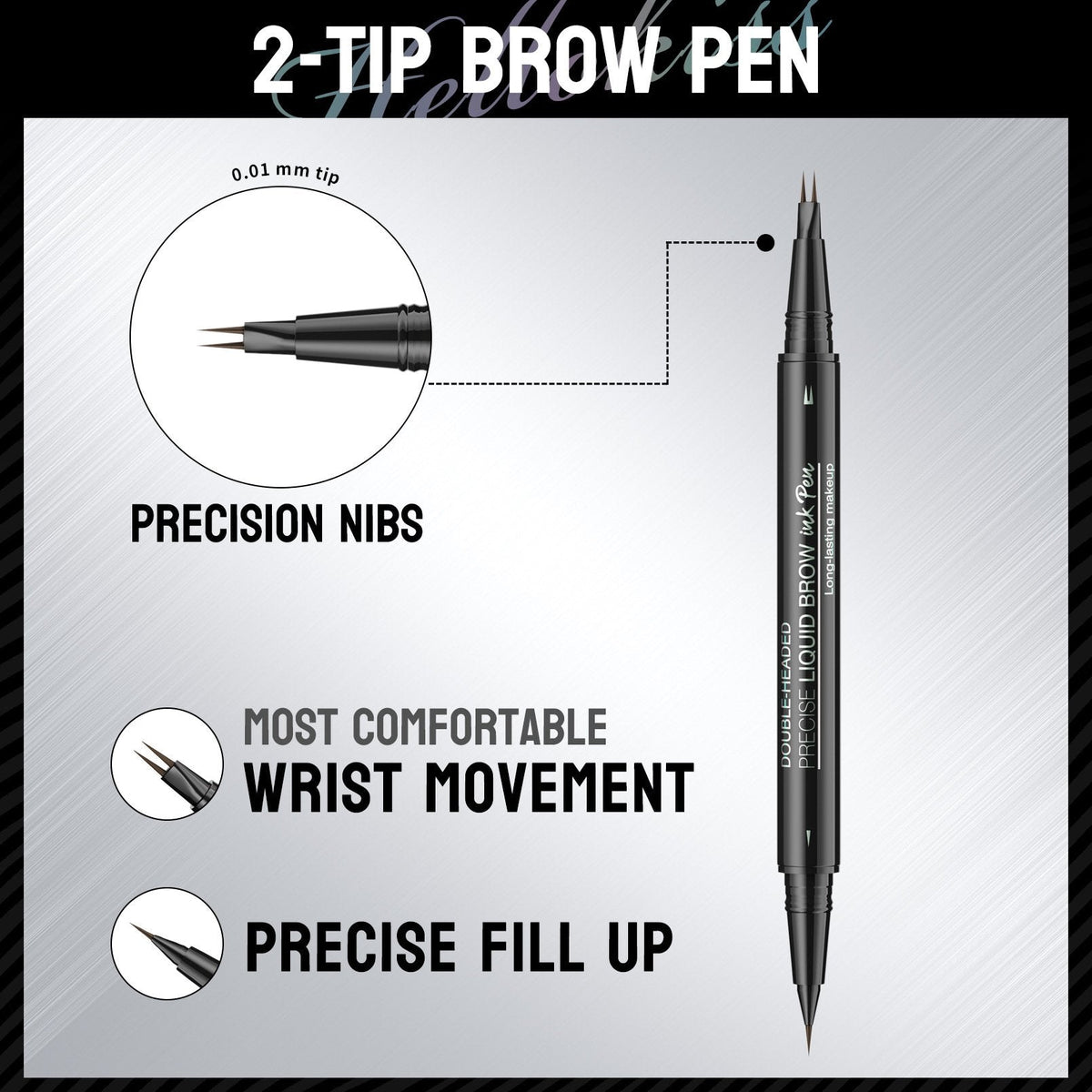 💖Buy 1 Get 1 Free 💖2-in-1 4D Eyebrow Pencil (Natural Brow Makeup and Eyelash Line)