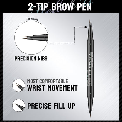 💖Buy 1 Get 1 Free 💖2-in-1 4D Eyebrow Pencil (Natural Brow Makeup and Eyelash Line)