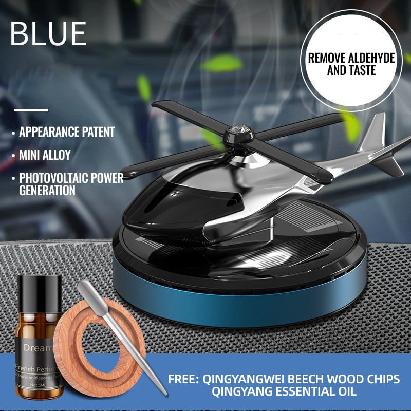 📢📢50% OFF !! ⏰ Metal Solar Helicopter Air Freshener