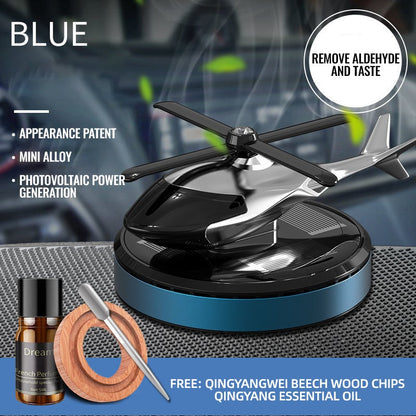 📢📢50% OFF !! ⏰ Metal Solar Helicopter Air Freshener
