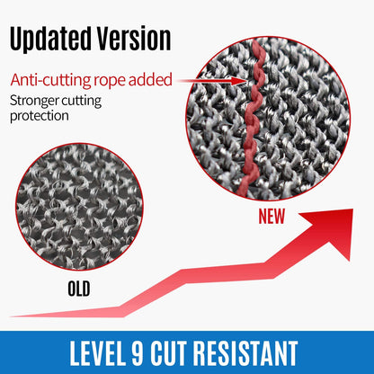 🥳2026 HOT SALE🥳Stainless Steel Mesh Glove – Highest A9 cut level, perfect for butchers & chefs. No more knife accidents! 🔪🚫