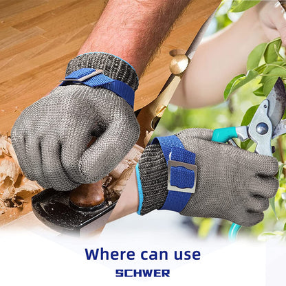 🥳2026 HOT SALE🥳Stainless Steel Mesh Glove – Highest A9 cut level, perfect for butchers & chefs. No more knife accidents! 🔪🚫
