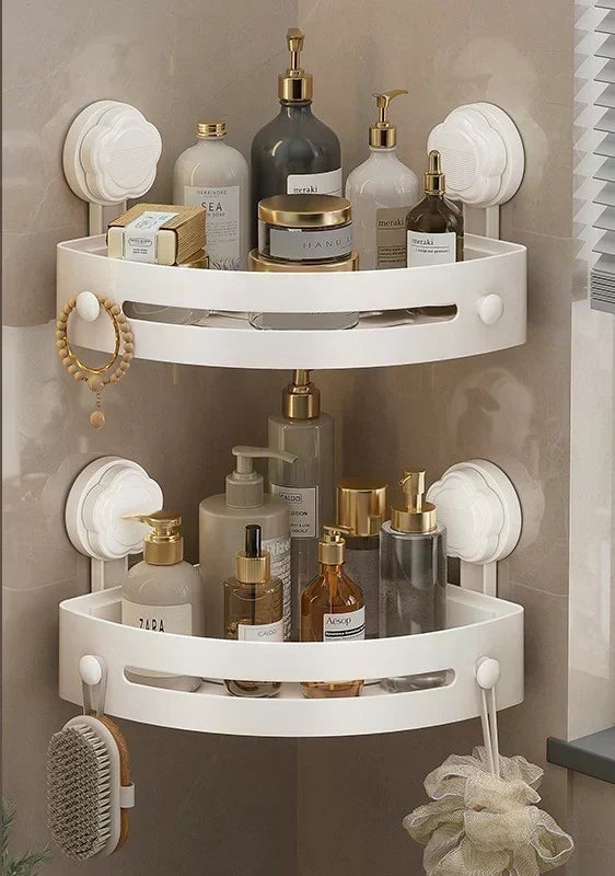 Corner Shower Storage Rack🚿Space-Saving & Easy to Install, Perfect for Organizing Toiletries ✨