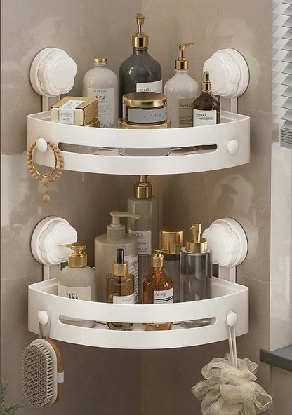 Corner Shower Storage Rack🚿Space-Saving & Easy to Install, Perfect for Organizing Toiletries ✨