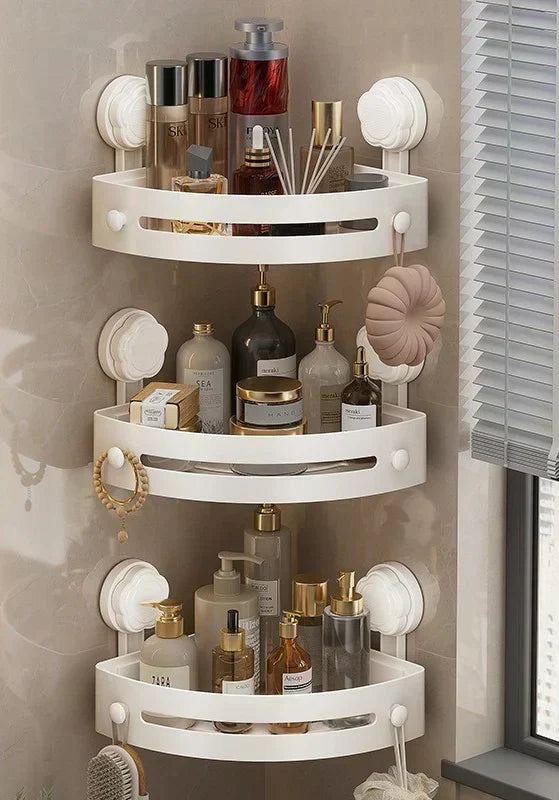 Corner Shower Storage Rack🚿Space-Saving & Easy to Install, Perfect for Organizing Toiletries ✨