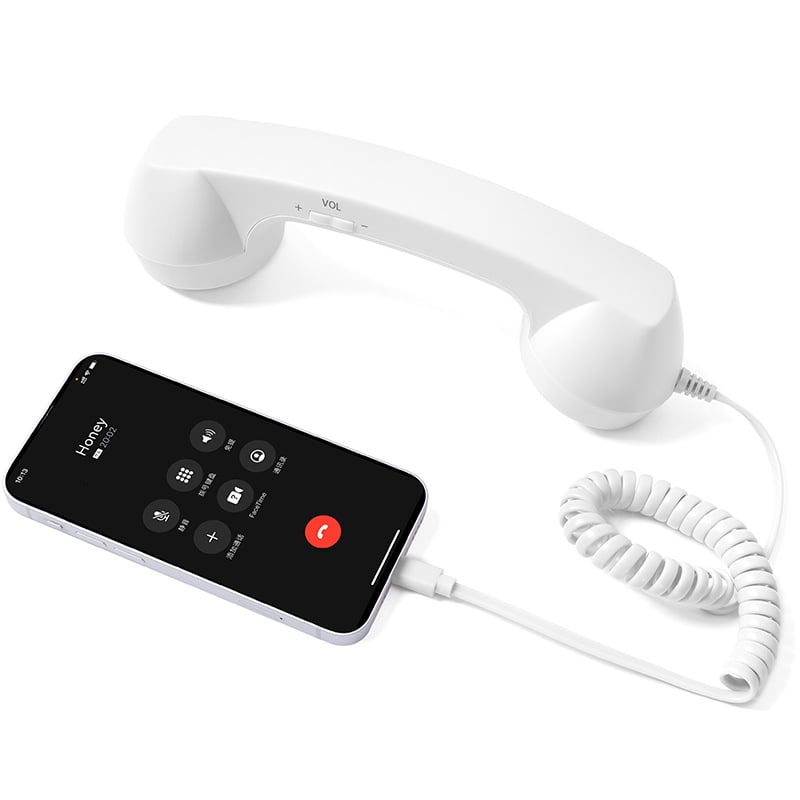 📞 50% OFF NOW! ☎️ Retro Phone Handset – Type-C Wired, HD Speaker & Volume Control – Nostalgic Charm with Up to 99% Less Radiation 🎙️