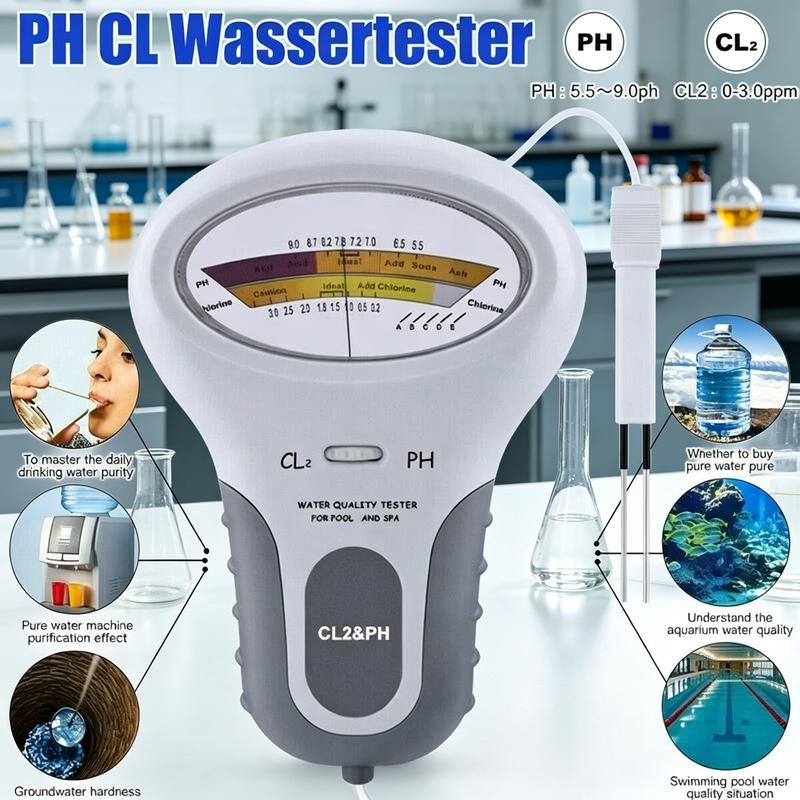 🔬💧PH and chlorine tester for swimming pools – 50% off! Accurate measurement of pH and chlorine levels in your swimming pool – simple, quick and reliable. 🔥🏊