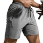 🔥Men's Letter Print Drawstring Waist Shorts
