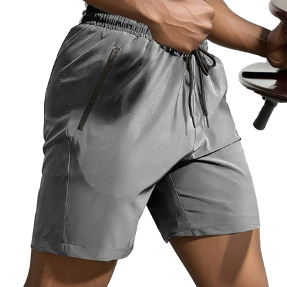 🔥Men's Letter Print Drawstring Waist Shorts