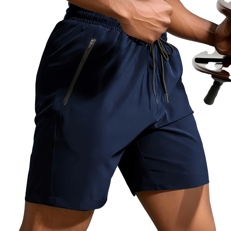🔥Men's Letter Print Drawstring Waist Shorts