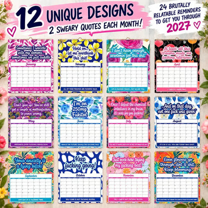 📅 2027 Sweary Humor Wall Calendar
