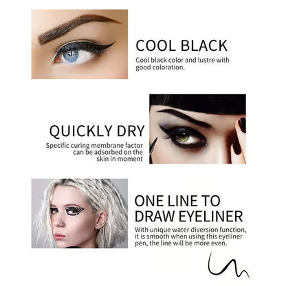 14-Piece Waterproof Gel Eyeliner Set - Metallic & Pearlescent Finishes, Long-Lasting Smudge-Proof Formula