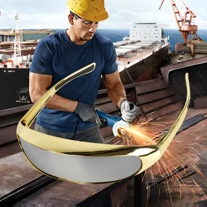 ✨Protective One-Piece Mirror Welding Goggles