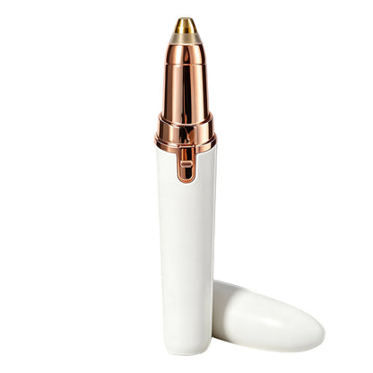 📢📢50% OFF !! ⏰Electric Eyebrow Trimmer Pen with LED Light – USB Rechargeable Precision Hair Remover