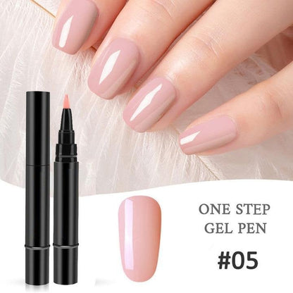 ✨One Step Nail Gel Pen🎨Free handheld mini UV nail lamp💡
