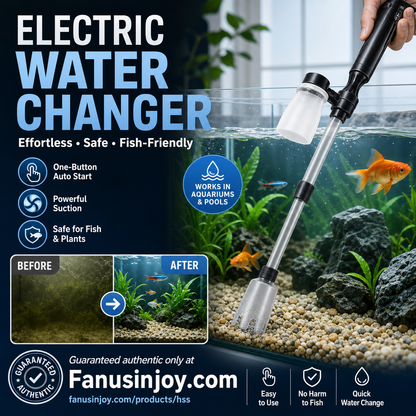 🎉Limited Time 50% OFF💦No more worries about poor water quality during water changes🔥Electric Aquarium Gravel Cleaner✨