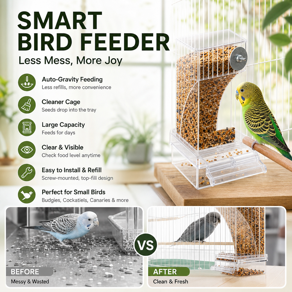 🎉Limited‑Time 60% OFF 🐦No Mess Automatic Bird Feeder