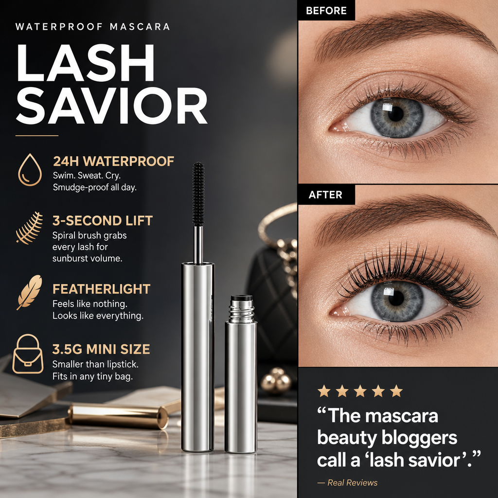 LAST DAY SALE: ONLY ￡6.99!! Waterproof Curling & Lengthening Mascara