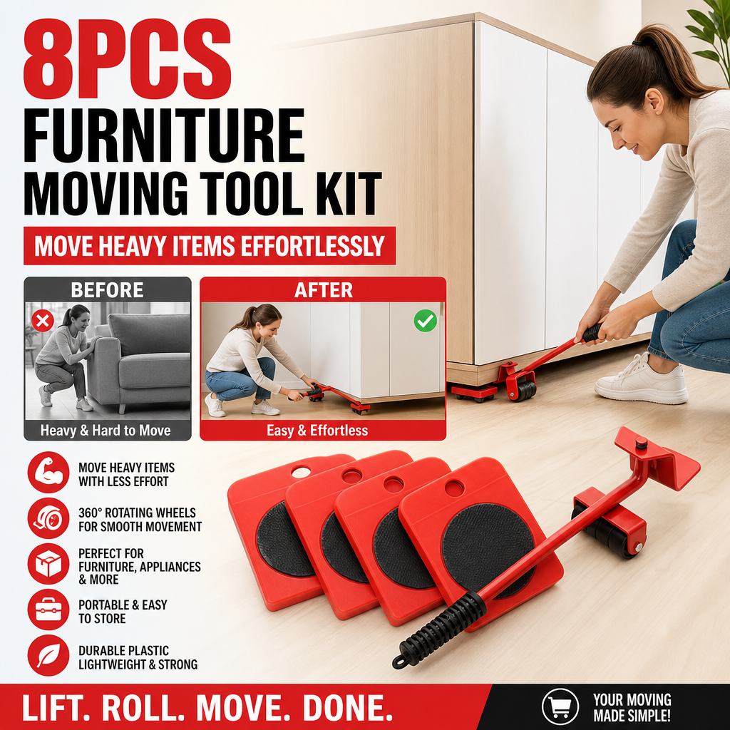 🪑 LIMITED-TIME 50% OFF! 💪 Furniture Mover – Glides & Lift for Heavy Furniture ✨