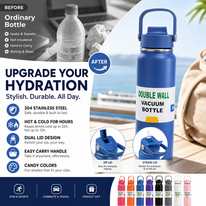 🏖️Summer Hot Sale 50% OFF🏝️❄️Portable heat preservation you can hold! 🔥Premium Stainless Steel Insulated Tumbler