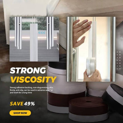 5m Self-Adhesive Door & Window Seal Strip | Soundproof, Dustproof & Insect-Proof | Silicone, Universal Fit