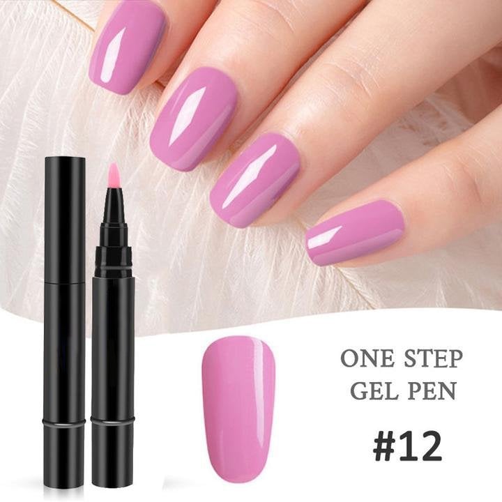 ✨One Step Nail Gel Pen🎨Free handheld mini UV nail lamp💡
