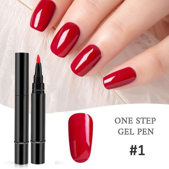 ✨One Step Nail Gel Pen🎨Free handheld mini UV nail lamp💡