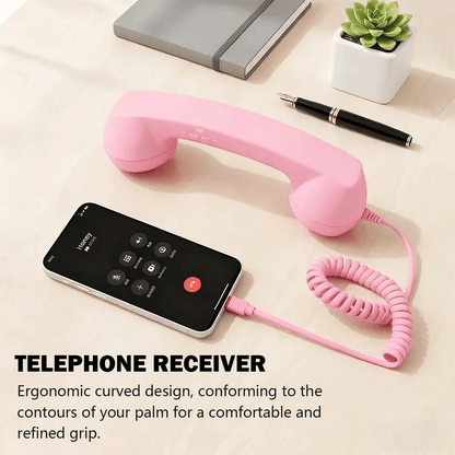 📞 50% OFF NOW! ☎️ Retro Phone Handset – Type-C Wired, HD Speaker & Volume Control – Nostalgic Charm with Up to 99% Less Radiation 🎙️