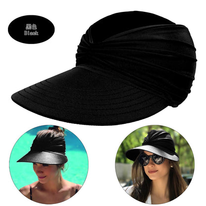 🌞 LIMITED-TIME 50% OFF! 👒 Summer Solid Color Sun Hat – Soft, Wide Brim & Elastic Fit 🍃