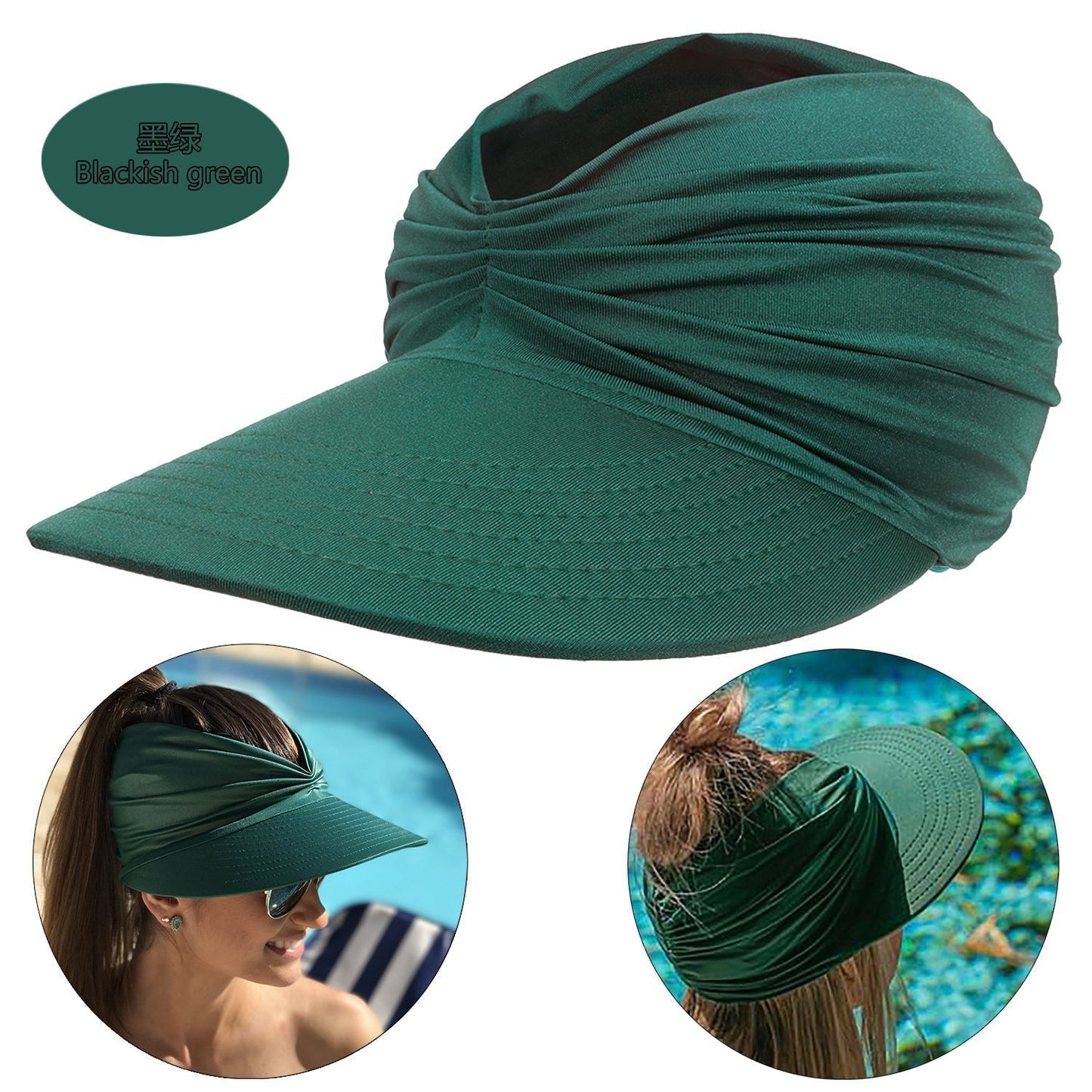 🌞 LIMITED-TIME 50% OFF! 👒 Summer Solid Color Sun Hat – Soft, Wide Brim & Elastic Fit 🍃