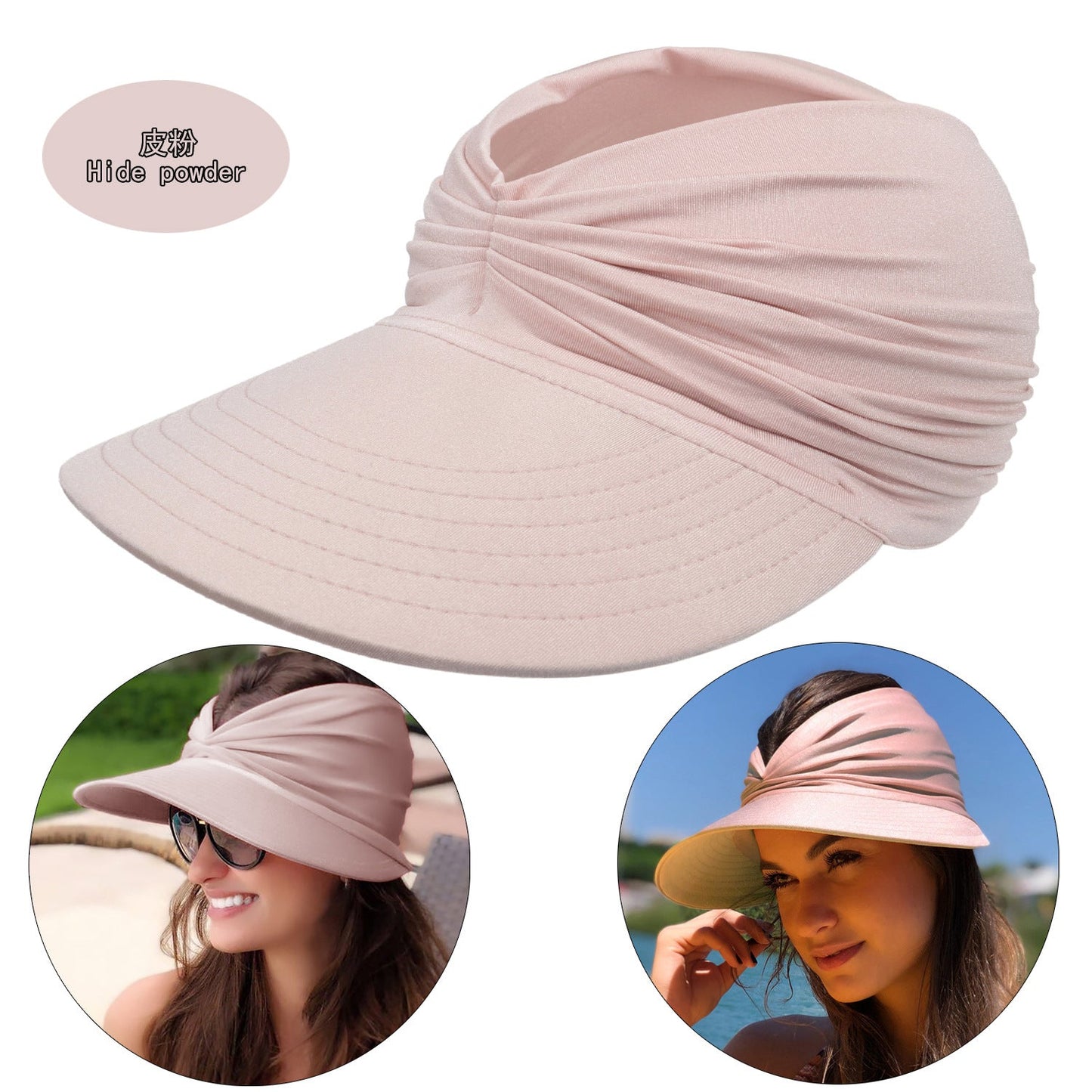 🌞 LIMITED-TIME 50% OFF! 👒 Summer Solid Color Sun Hat – Soft, Wide Brim & Elastic Fit 🍃
