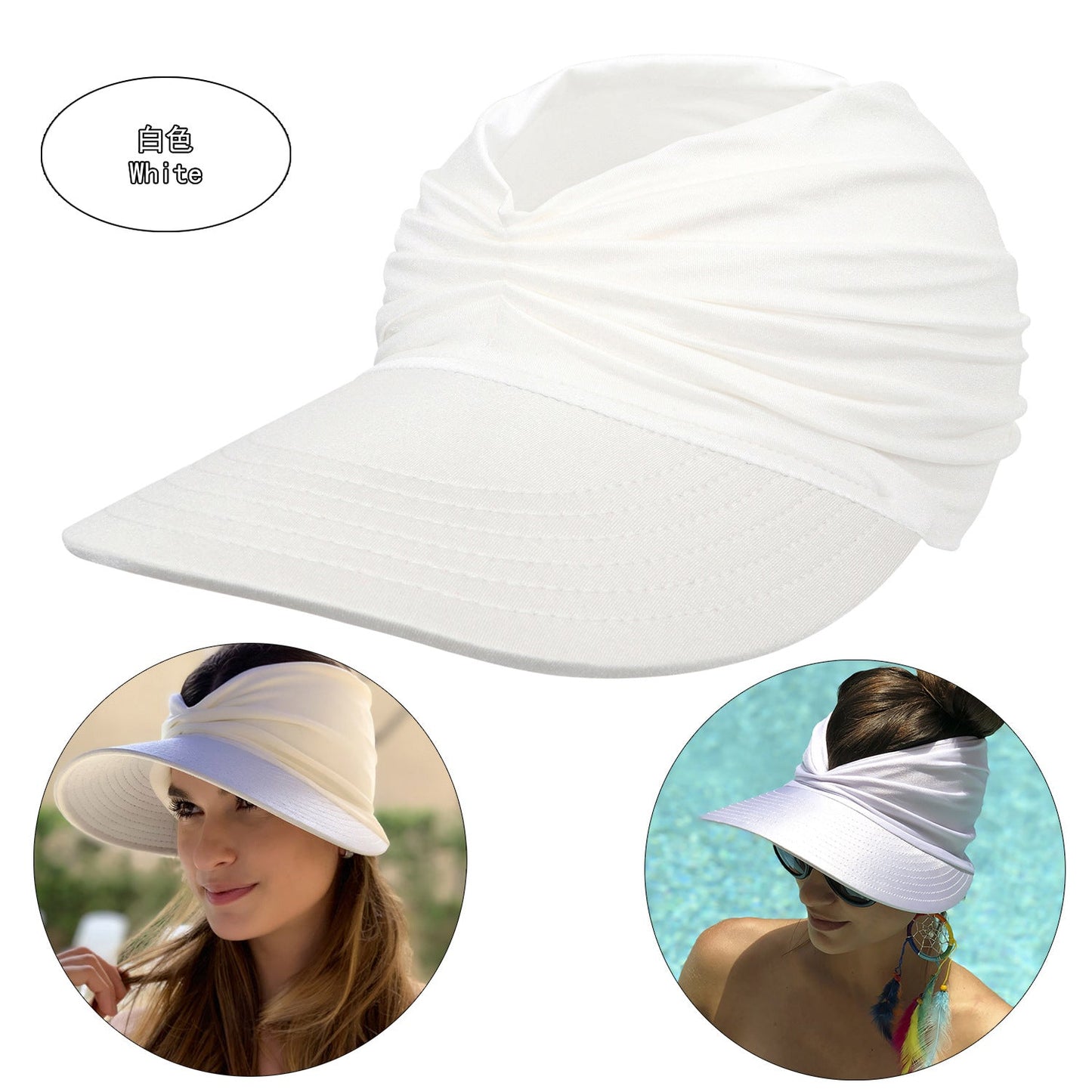 🌞 LIMITED-TIME 50% OFF! 👒 Summer Solid Color Sun Hat – Soft, Wide Brim & Elastic Fit 🍃