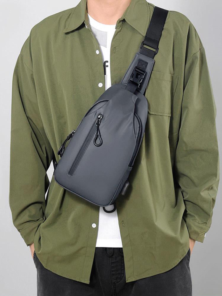 🎒 LIMITED-TIME 50% OFF! ✨ Adjustable Oxford Cloth Crossbody Chest Bag – Slim, Multi-Pocket, Lightweight 🖤