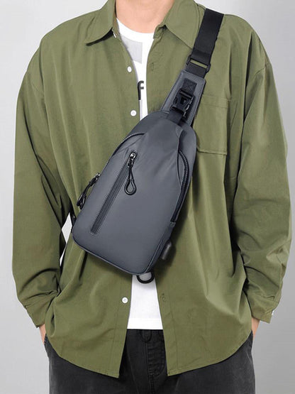 🎒 LIMITED-TIME 50% OFF! ✨ Adjustable Oxford Cloth Crossbody Chest Bag – Slim, Multi-Pocket, Lightweight 🖤