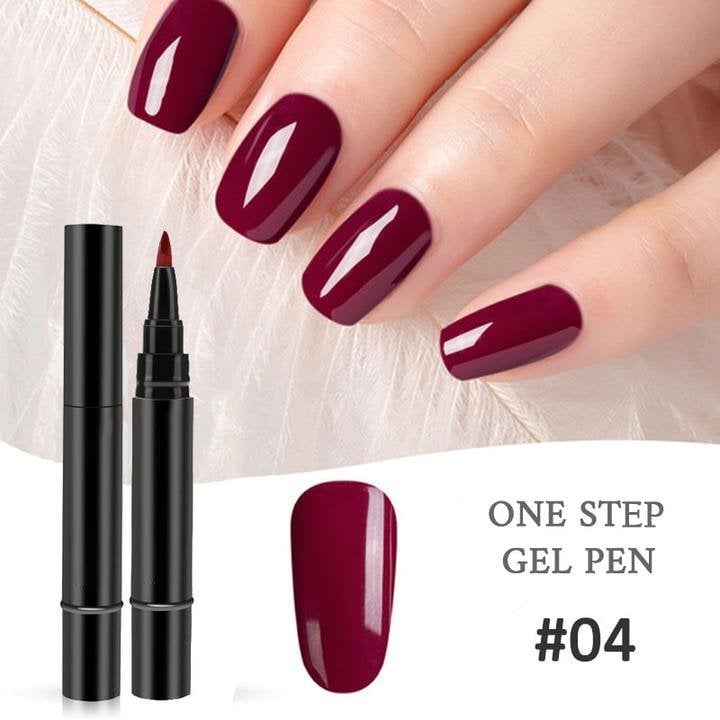 ✨One Step Nail Gel Pen🎨Free handheld mini UV nail lamp💡