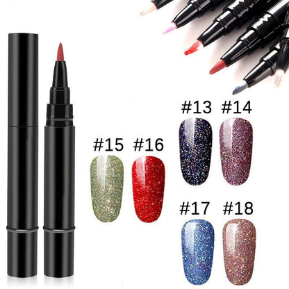 ✨One Step Nail Gel Pen🎨Free handheld mini UV nail lamp💡