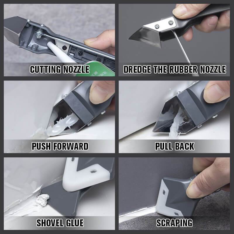 3 in 1 Multifunctional Silicone Scraper