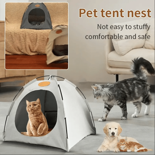 🏕️🐶🌞 LIMITED-TIME 50% OFF! Pop-Up Cooling Tent Bed – Enclosed Cozy Cave, Blocks Light & Heat, Provides a Private Retreat – Perfect for Anxious Pets or Those Who Love to Hide 🐾✨