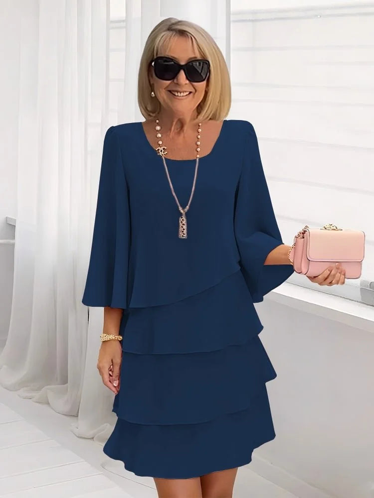✨Women's Tiered Ruffle Dress with Flared Sleeves