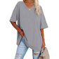 🌷🌷2026 Summer Sale 50% OFF☀️Women's Summer Half Sleeve Casual Loose Fit Cotton Tunic T-shirt