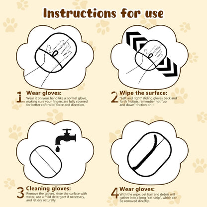 ⏳2025 New Save 50%✨️Pet hair remover Electrostatic gloves