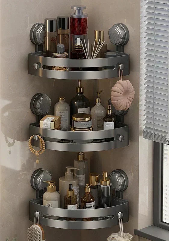 Corner Shower Storage Rack🚿Space-Saving & Easy to Install, Perfect for Organizing Toiletries ✨