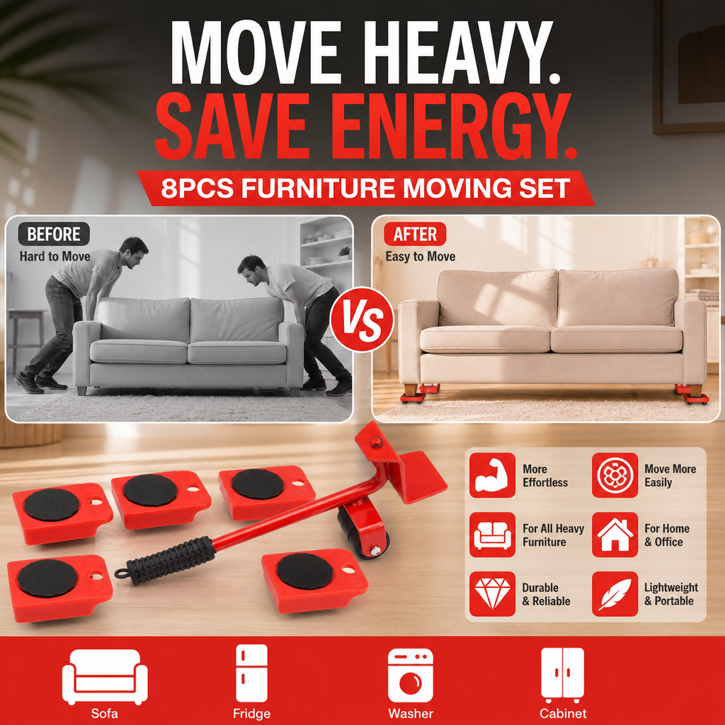 🪑 LIMITED-TIME 50% OFF! 💪 Furniture Mover – Glides & Lift for Heavy Furniture ✨