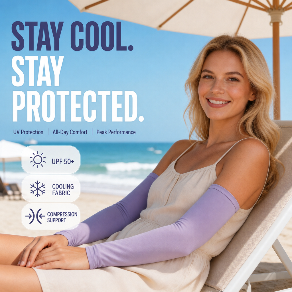 ⏳Time-Limited Special⏰Cooling Compression Sleeves – Ice-Cool Arms, Total UV Shield 💪