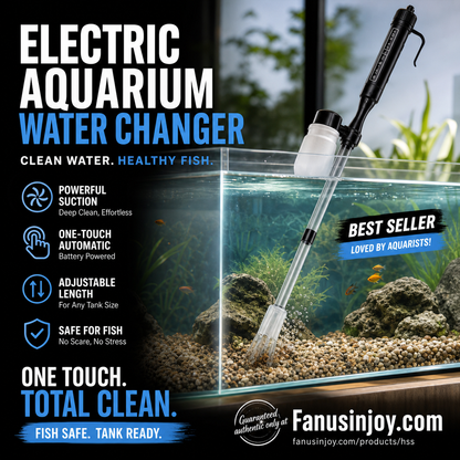 🎉Limited Time 50% OFF💦No more worries about poor water quality during water changes🔥Electric Aquarium Gravel Cleaner✨