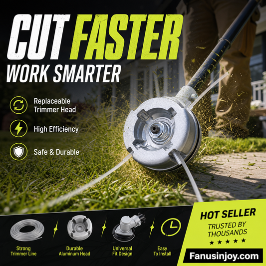 🗡️Faster, sharper and more portable! 🌱Aluminum Trimmer Head for Grass Cutter and Weed Eater